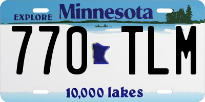 MN license plate 770TLM
