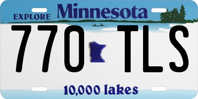 MN license plate 770TLS