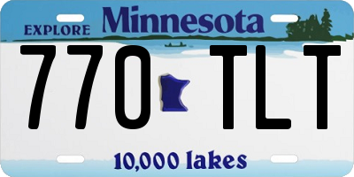 MN license plate 770TLT