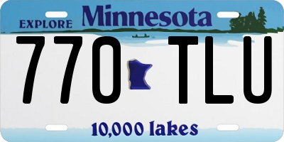 MN license plate 770TLU