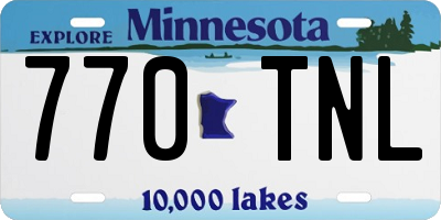 MN license plate 770TNL