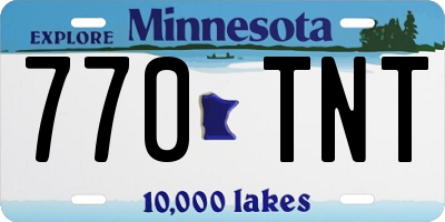 MN license plate 770TNT