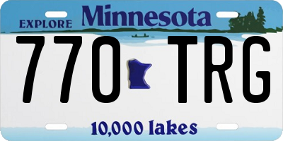 MN license plate 770TRG