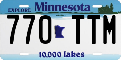 MN license plate 770TTM