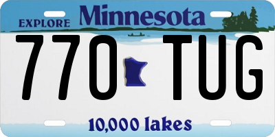MN license plate 770TUG