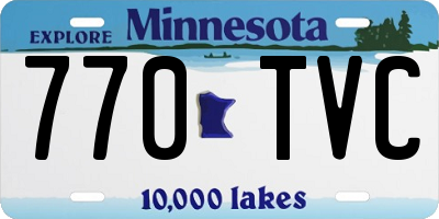MN license plate 770TVC
