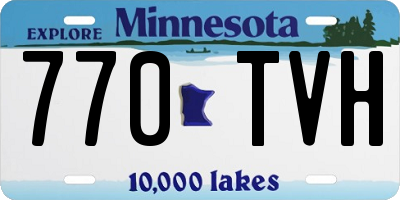 MN license plate 770TVH