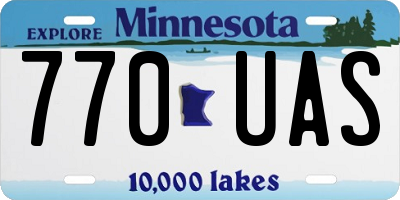 MN license plate 770UAS