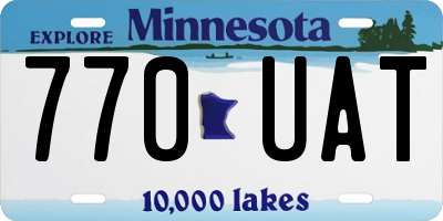 MN license plate 770UAT