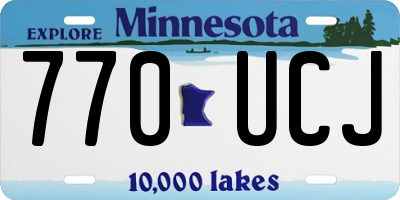 MN license plate 770UCJ
