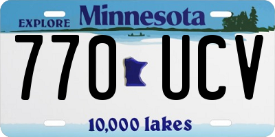 MN license plate 770UCV