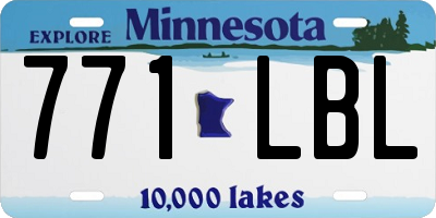 MN license plate 771LBL