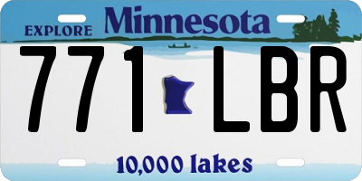 MN license plate 771LBR