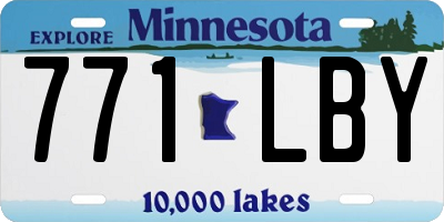 MN license plate 771LBY