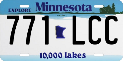 MN license plate 771LCC