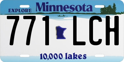 MN license plate 771LCH