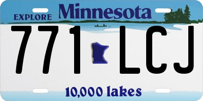 MN license plate 771LCJ