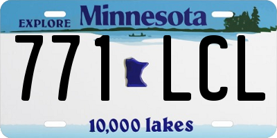 MN license plate 771LCL