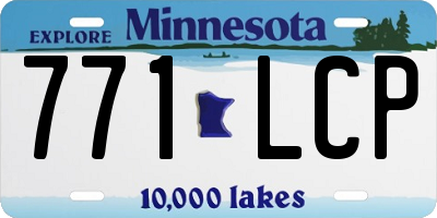 MN license plate 771LCP
