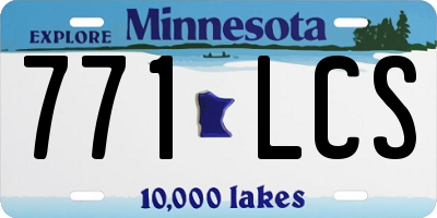 MN license plate 771LCS