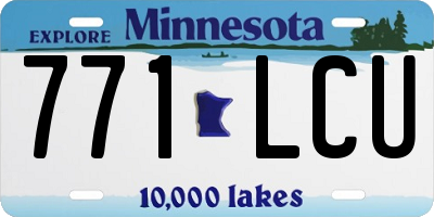 MN license plate 771LCU