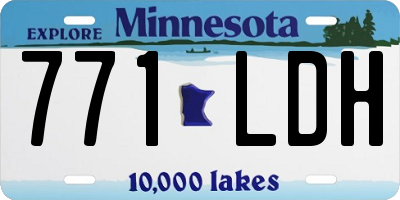MN license plate 771LDH
