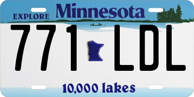 MN license plate 771LDL