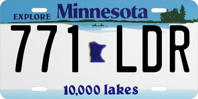MN license plate 771LDR