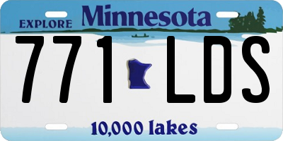 MN license plate 771LDS