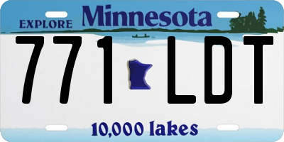 MN license plate 771LDT