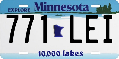 MN license plate 771LEI