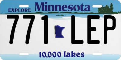 MN license plate 771LEP