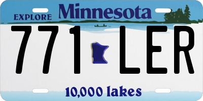 MN license plate 771LER