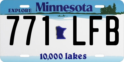 MN license plate 771LFB