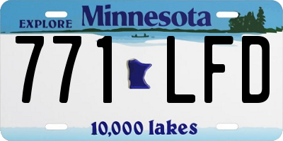 MN license plate 771LFD