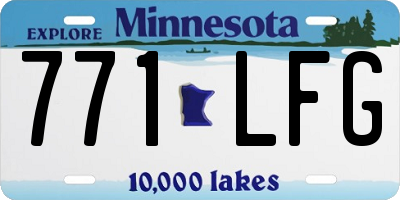 MN license plate 771LFG
