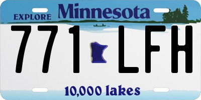 MN license plate 771LFH