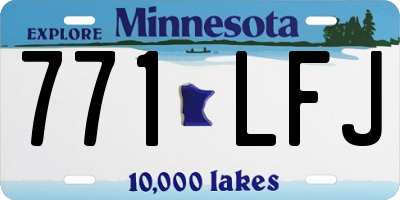 MN license plate 771LFJ
