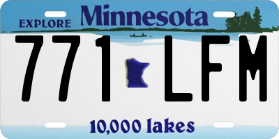 MN license plate 771LFM