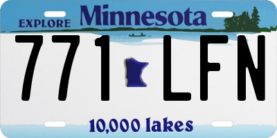 MN license plate 771LFN