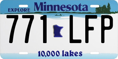 MN license plate 771LFP
