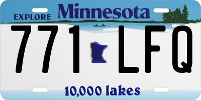 MN license plate 771LFQ