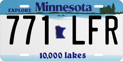 MN license plate 771LFR