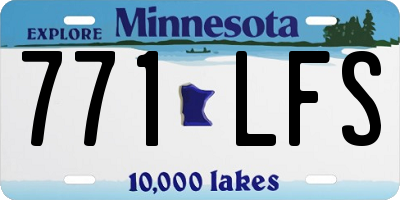 MN license plate 771LFS
