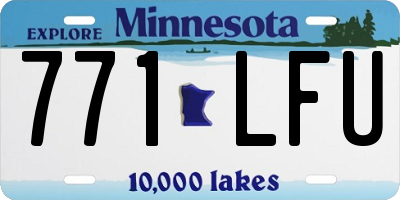 MN license plate 771LFU