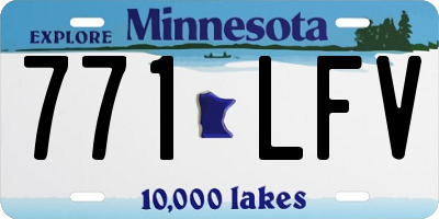 MN license plate 771LFV