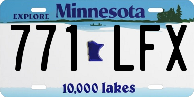 MN license plate 771LFX