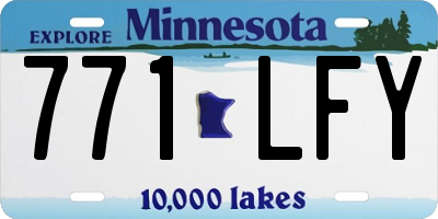 MN license plate 771LFY