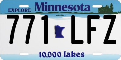 MN license plate 771LFZ