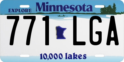 MN license plate 771LGA